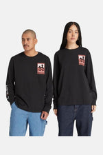 TIMBERLAND - טישירט ארוכה GRAPHIC בצבע שחור - MASHBIR//365