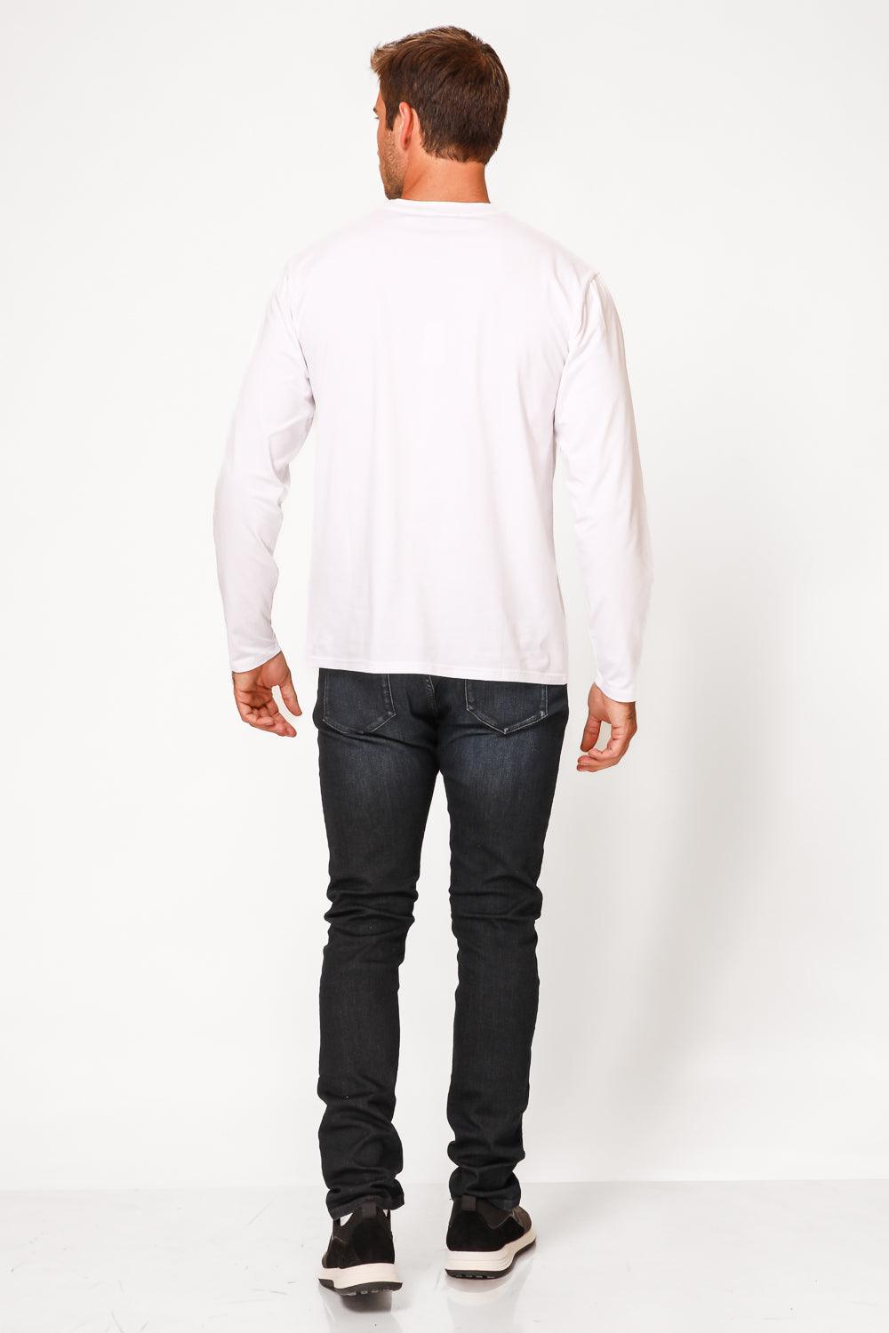 SCORCHER - טישירט ארוכה לגבר בצבע לבן - MASHBIR//365