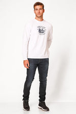 SCORCHER - טישירט ארוכה לגבר בצבע לבן - MASHBIR//365