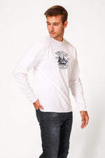 SCORCHER - טישירט ארוכה לגבר בצבע לבן - MASHBIR//365