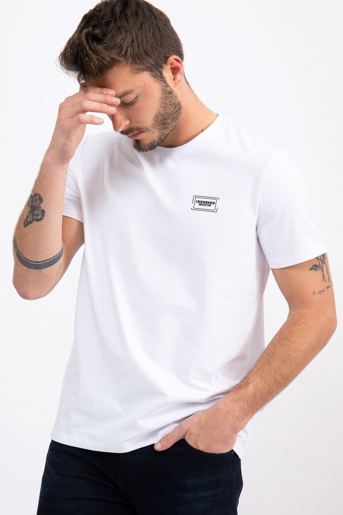 NAUTICA - טישירט צבע לבן - MASHBIR//365