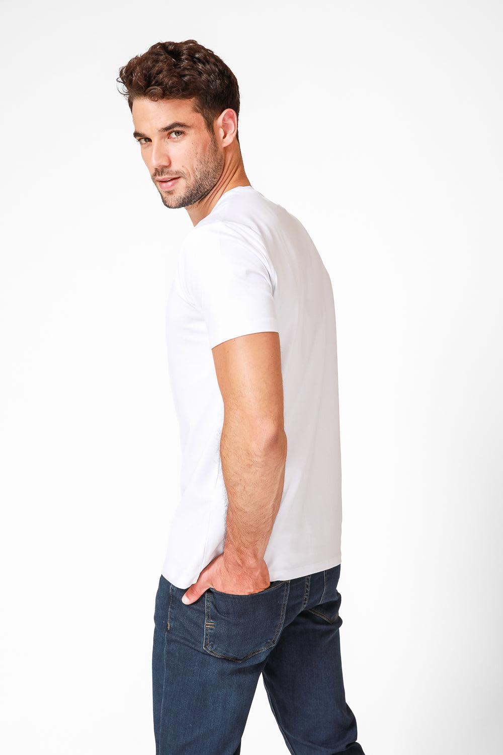 EMPORIO VALENTINI - טישירט צבע לבן עם כיתוב לוגו - MASHBIR//365