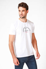 EMPORIO VALENTINI - טישירט צבע לבן עם כיתוב לוגו - MASHBIR//365