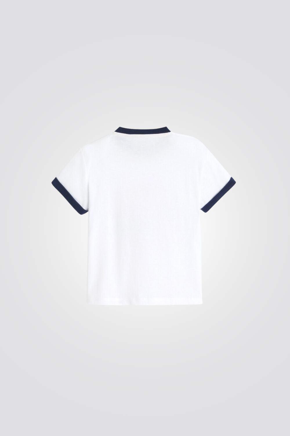 OBAIBI - טישירט בצבע לבן הדפס חיות לתינוקות - MASHBIR//365