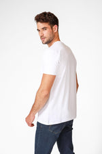 EMPORIO VALENTINI - טישירט בצבע לבן קצרה עם לוגו - MASHBIR//365