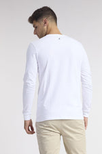 NAUTICA - טישירט בצבע לבן עם לוגו - MASHBIR//365