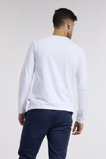 NAUTICA - טישירט בצבע לבן עם רקמת לוגו - MASHBIR//365