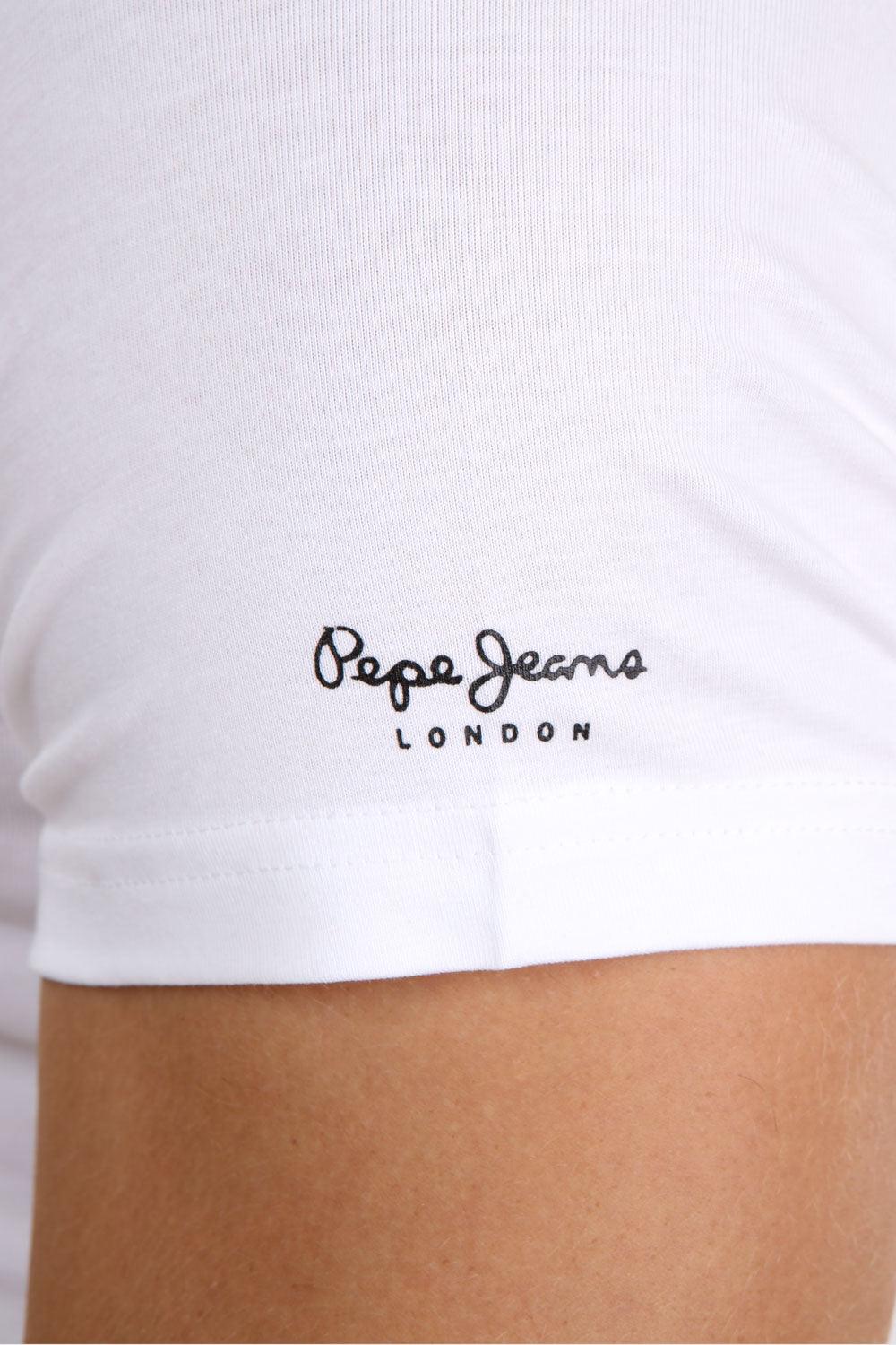 PEPE JEANS - טישירט בייסיק לבנה צווארון עגול - MASHBIR//365