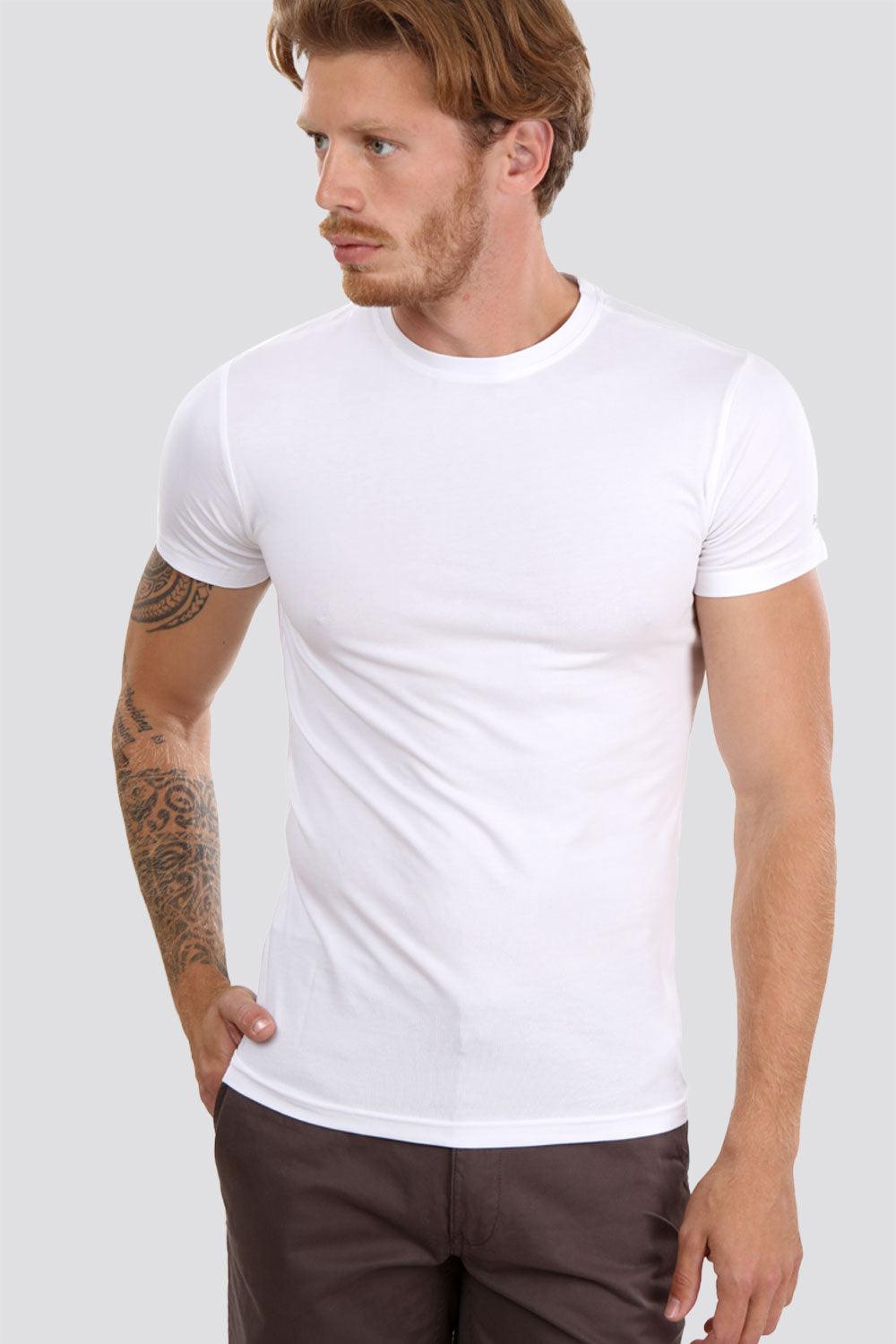 PEPE JEANS - טישירט בייסיק לבנה צווארון עגול - MASHBIR//365