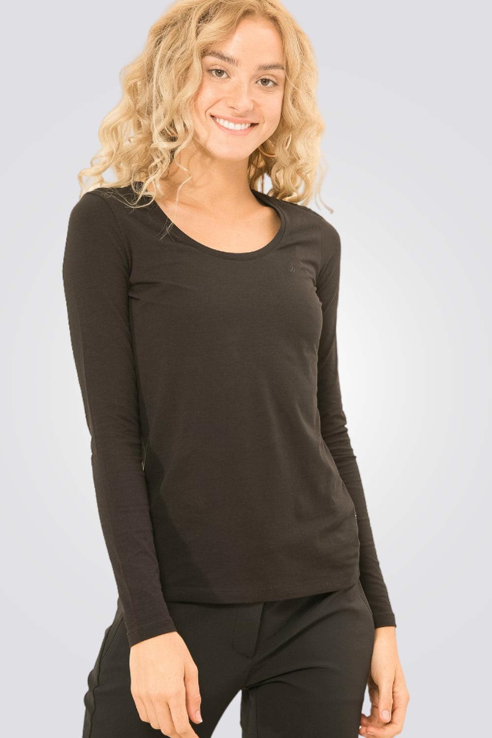 NAUTICA - טישירט בייסיק שחורה - MASHBIR//365