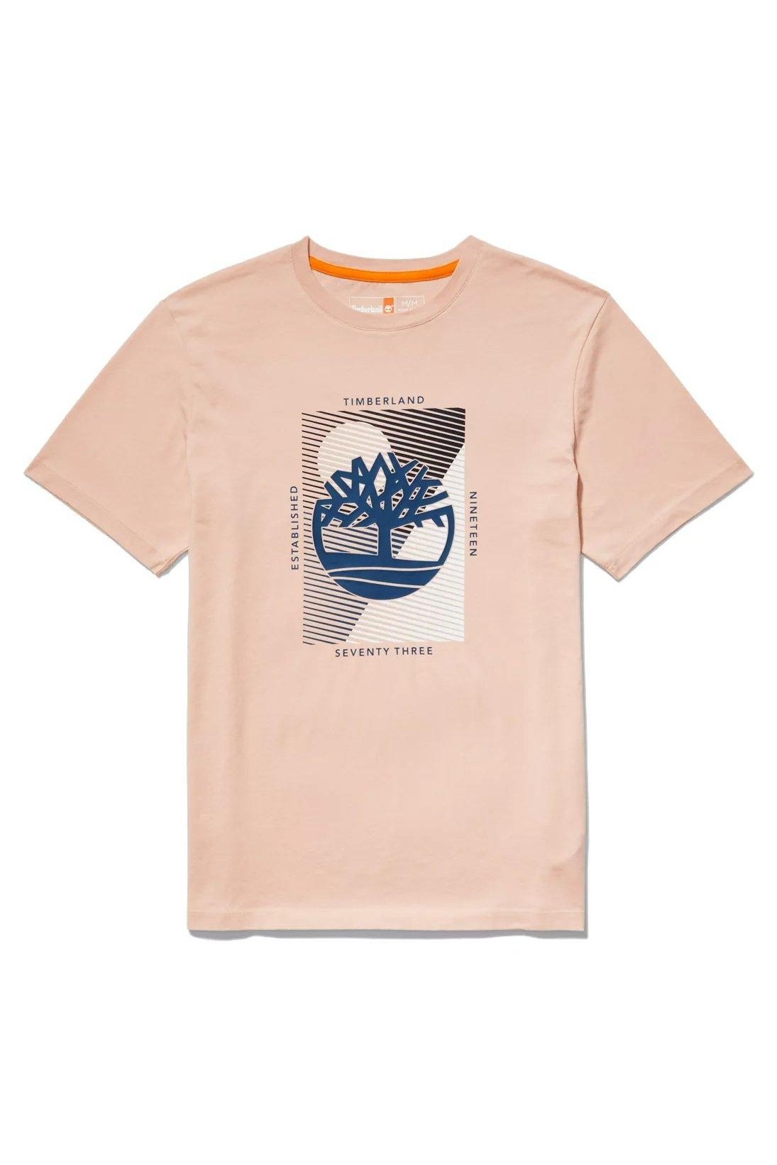 TIMBERLAND - טישירט BRAND CARRIER TREE ורודה - MASHBIR//365