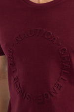 NAUTICA - טישירט בורדו שרוול קצר - MASHBIR//365