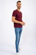 NAUTICA - טישירט בורדו שרוול קצר - MASHBIR//365