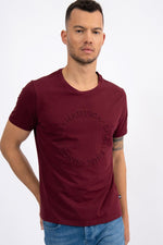 NAUTICA - טישירט בורדו שרוול קצר - MASHBIR//365