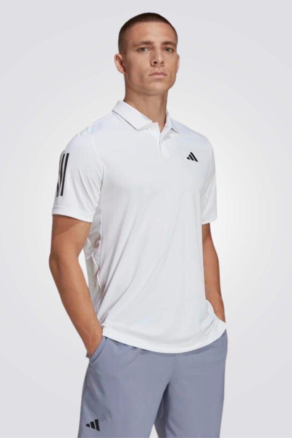 ADIDAS - טישירט CLUB 3-STRIPES TENNIS בצבע לבן - MASHBIR//365