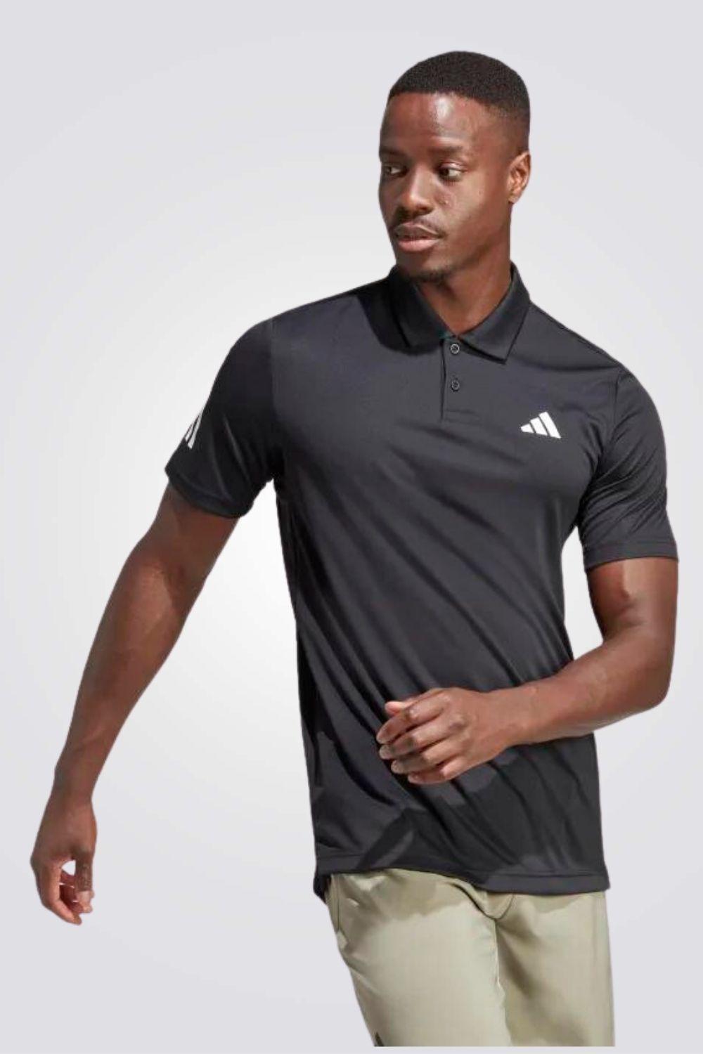 ADIDAS - טישירט CLUB 3-STRIPES TENNIS בצבע שחור - MASHBIR//365