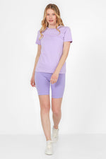 CHAMPION - טישירט CREWNECK לנשים בצבע לילך - MASHBIR//365