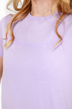 CHAMPION - טישירט CREWNECK לנשים בצבע לילך - MASHBIR//365