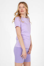 CHAMPION - טישירט CREWNECK לנשים בצבע לילך - MASHBIR//365