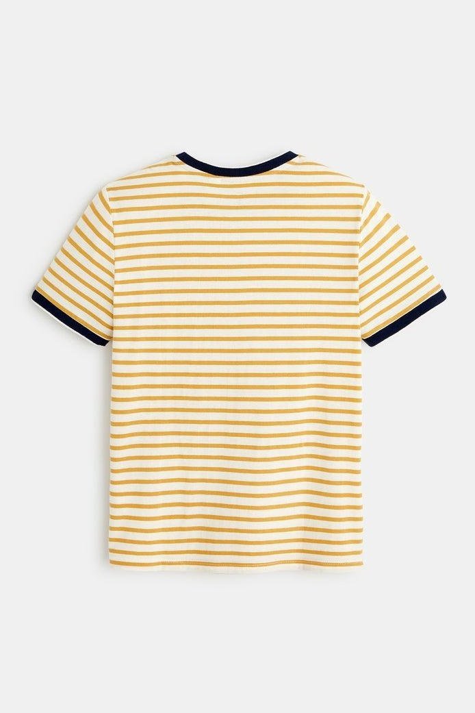 OKAIDI - טישירט פסים צהובים קצרה לילדים - MASHBIR//365