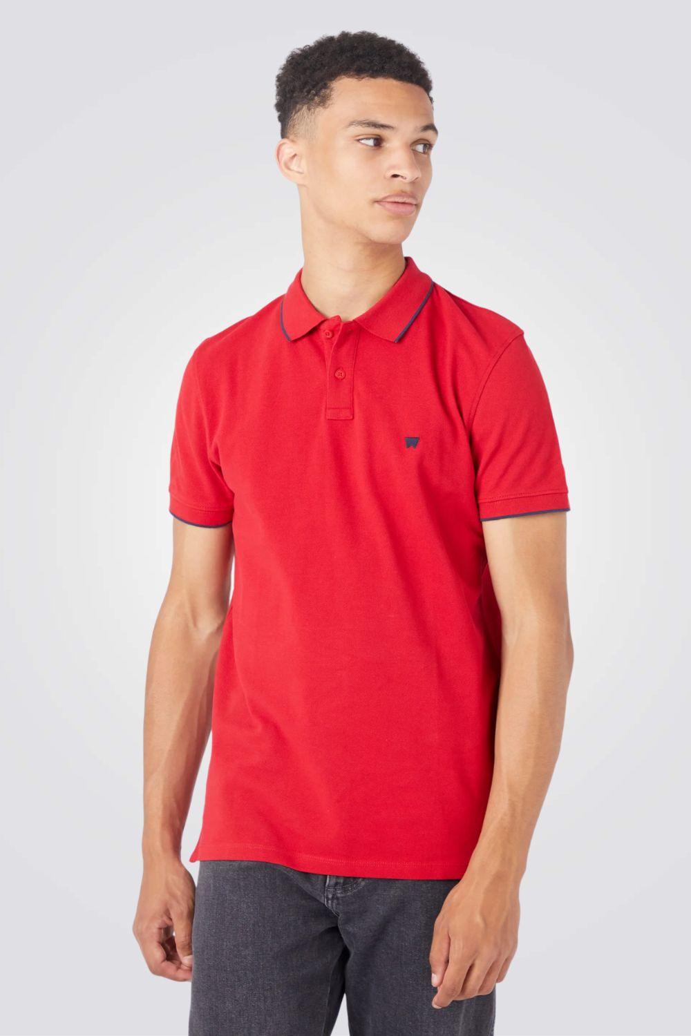 WRANGLER - טישירט פולו בצבע אדום - MASHBIR//365