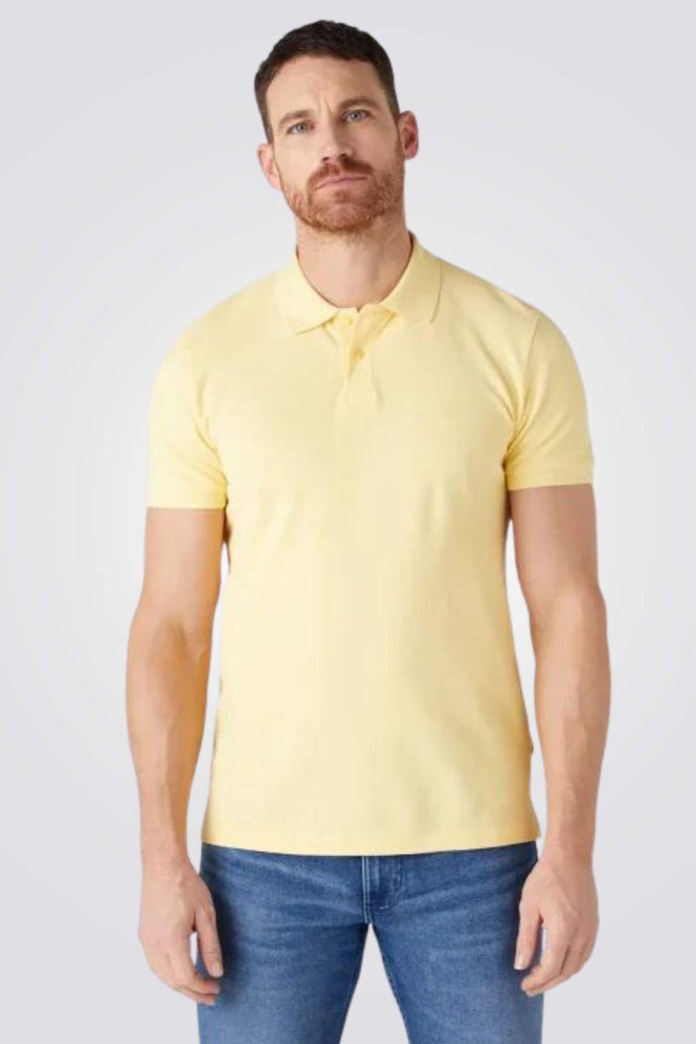 WRANGLER - טישירט פולו בצבע צהוב בננה - MASHBIR//365