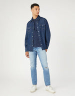 WRANGLER - טישירט פולו בצבע נייבי - MASHBIR//365