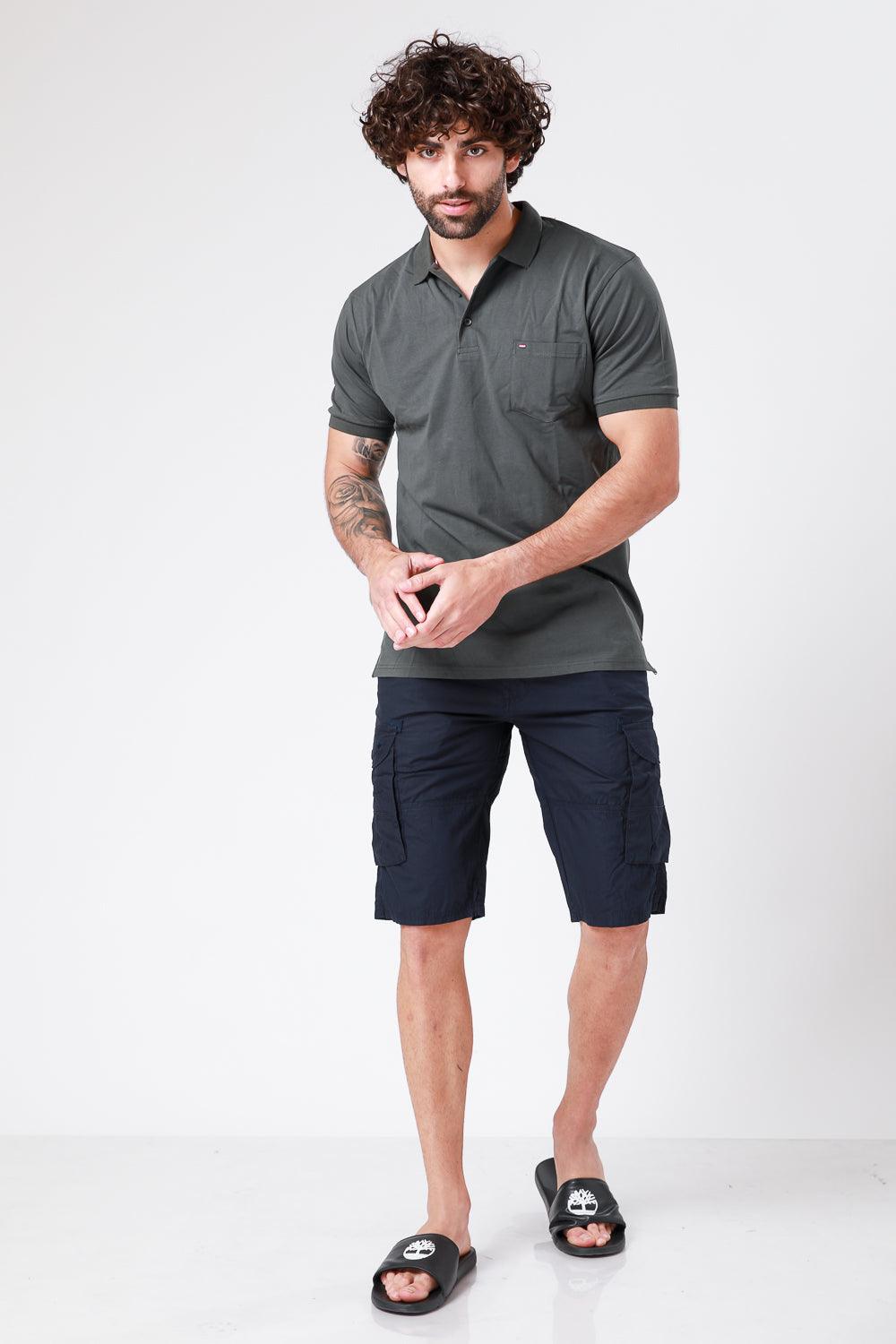 SCORCHER - טישירט פולו קצרה בצבע ירוק זית - MASHBIR//365