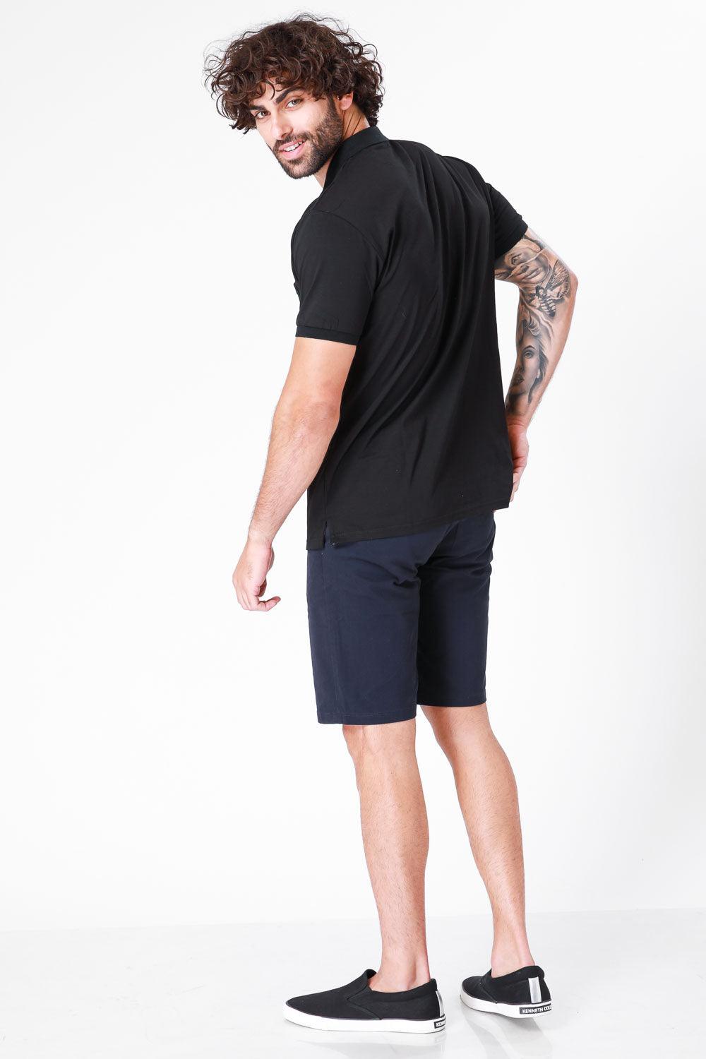 SCORCHER - טישירט פולו קצרה בצבע שחור - MASHBIR//365