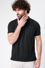 SCORCHER - טישירט פולו קצרה בצבע שחור - MASHBIR//365