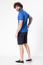 SCORCHER - טישירט פולו קצרה בצבע כחול - MASHBIR//365