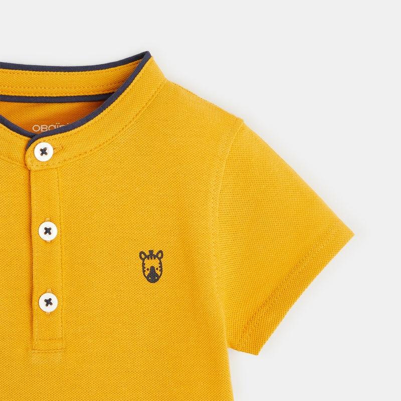 OBAIBI - טישירט פולו לתינוקות בצבע חרדל - MASHBIR//365