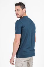 SCORCHER - טישירט פולו עם כיס בחזה בצבע נייבי - MASHBIR//365