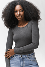  טישירט ג'רסי אפורה מפתח עגול | קנת קול
