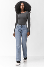  טישירט ג'רסי אפורה מפתח עגול | קנת קול
