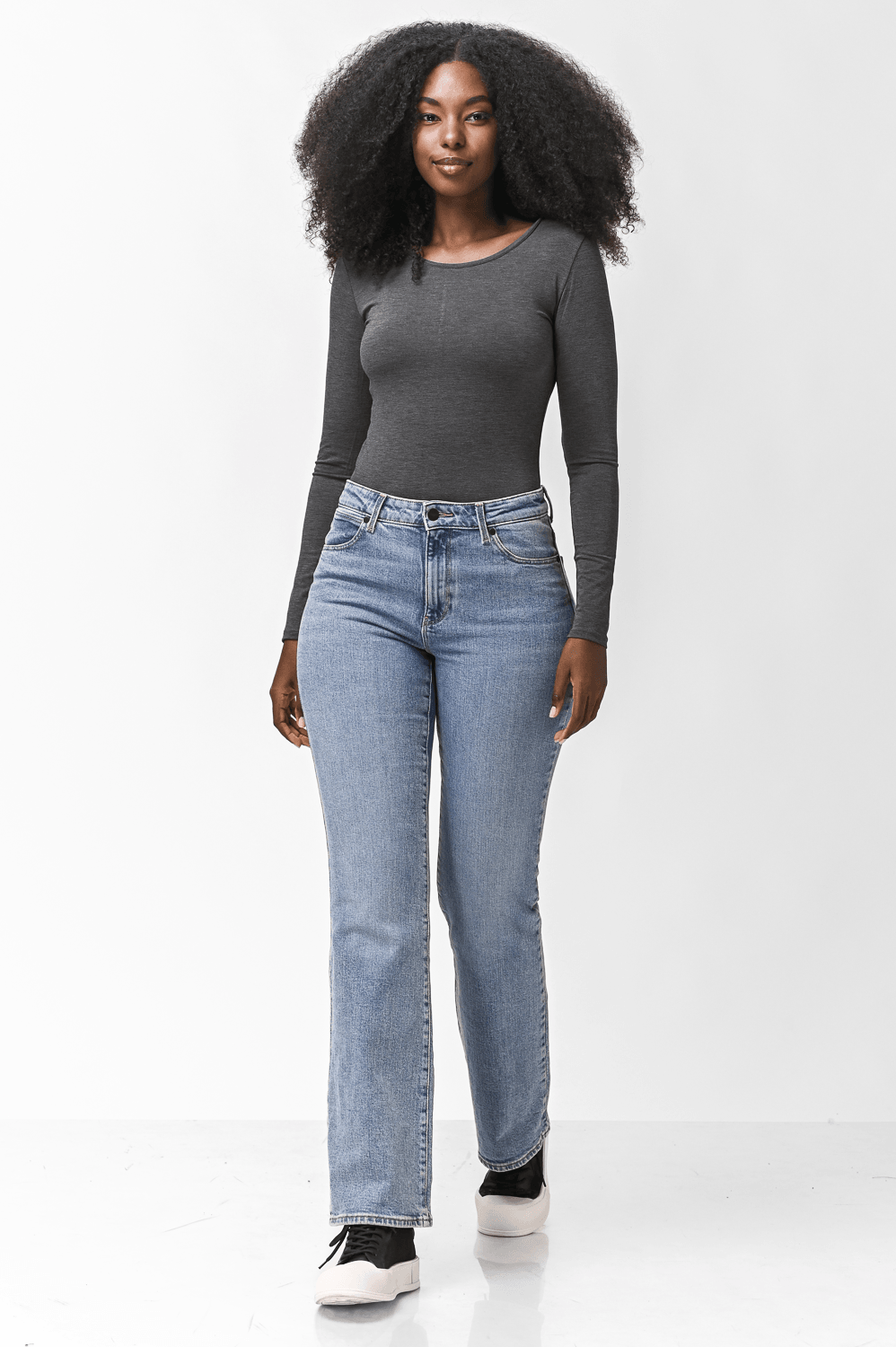  טישירט ג'רסי אפורה מפתח עגול | קנת קול
