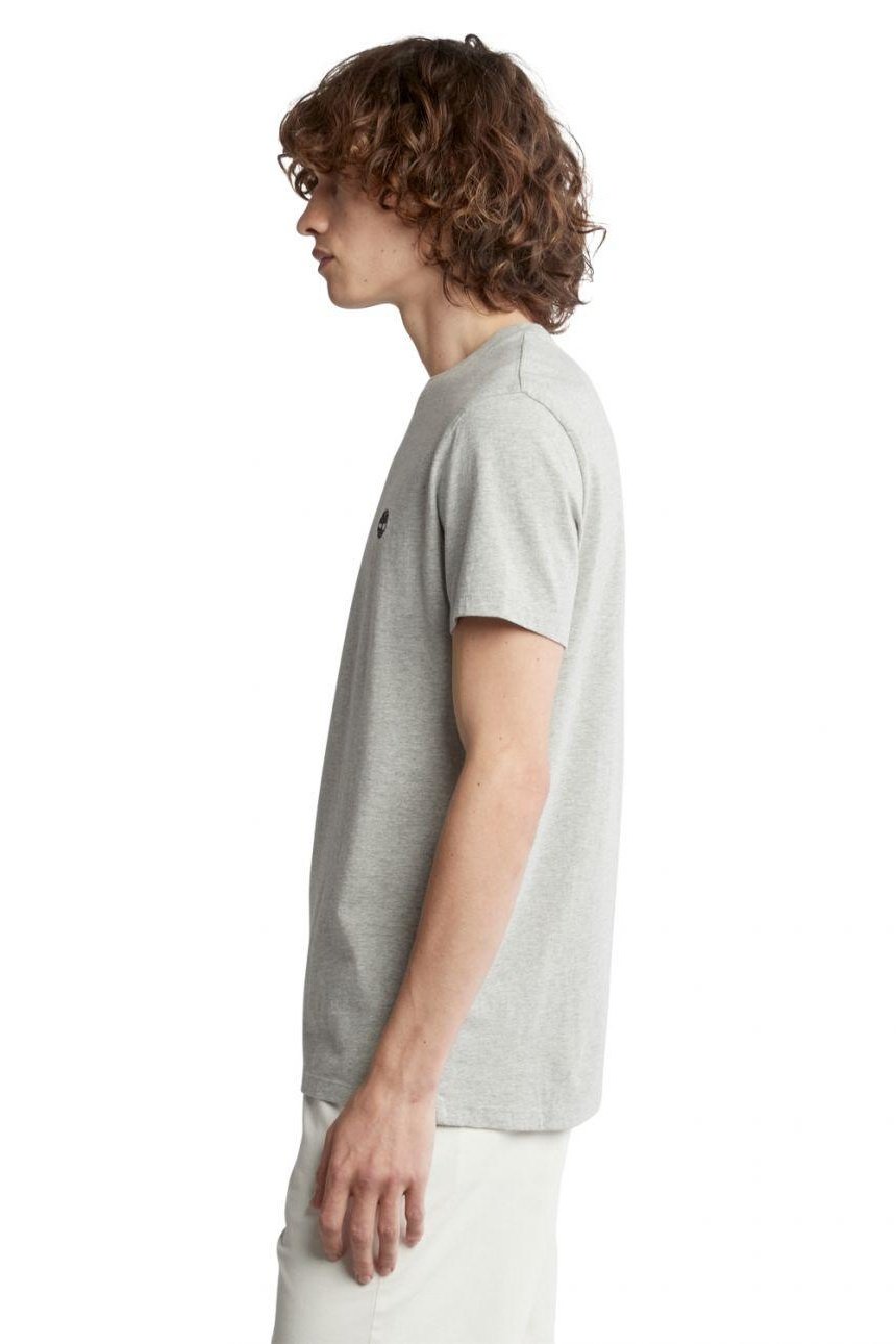 TIMBERLAND - טישירט ג'רסי בצבע אפור עם לוגו - MASHBIR//365