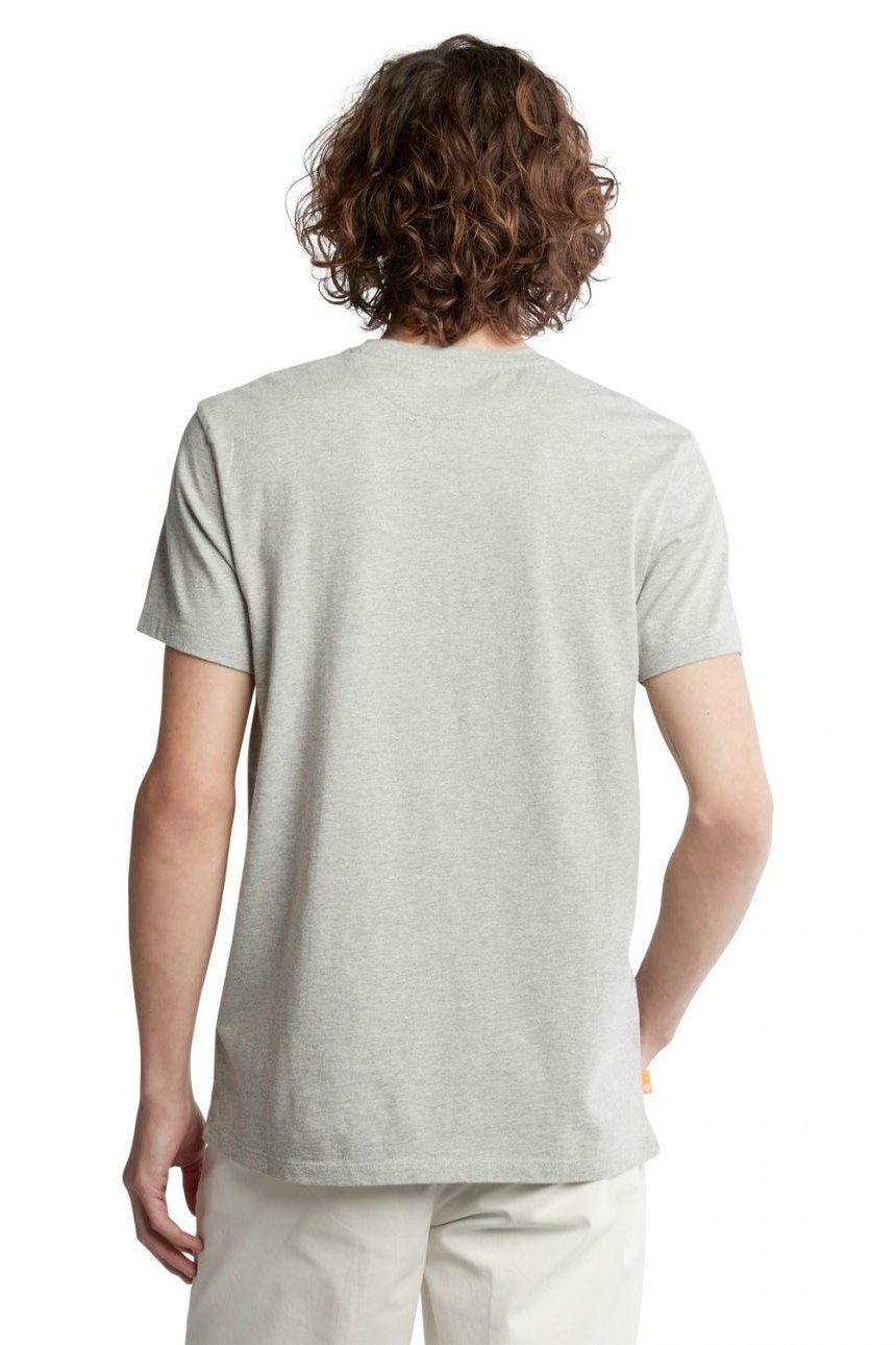 TIMBERLAND - טישירט ג'רסי בצבע אפור עם לוגו - MASHBIR//365