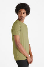 TIMBERLAND - טישירט ג'רסי בצבע ירוק זית עם לוגו - MASHBIR//365