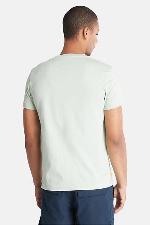 TIMBERLAND - טישירט ג'רסי בצבע מנטה עם לוגו - MASHBIR//365