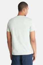 TIMBERLAND - טישירט ג'רסי בצבע מנטה עם לוגו - MASHBIR//365