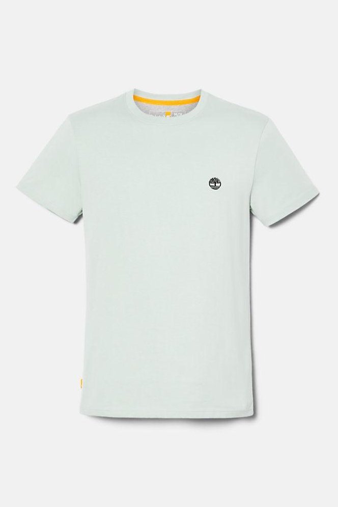 TIMBERLAND - טישירט ג'רסי בצבע מנטה עם לוגו - MASHBIR//365