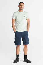 TIMBERLAND - טישירט ג'רסי בצבע מנטה עם לוגו - MASHBIR//365