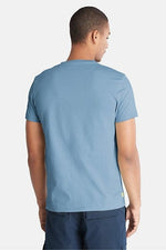 TIMBERLAND - טישירט ג'רסי בצבע תכלת עם לוגו - MASHBIR//365