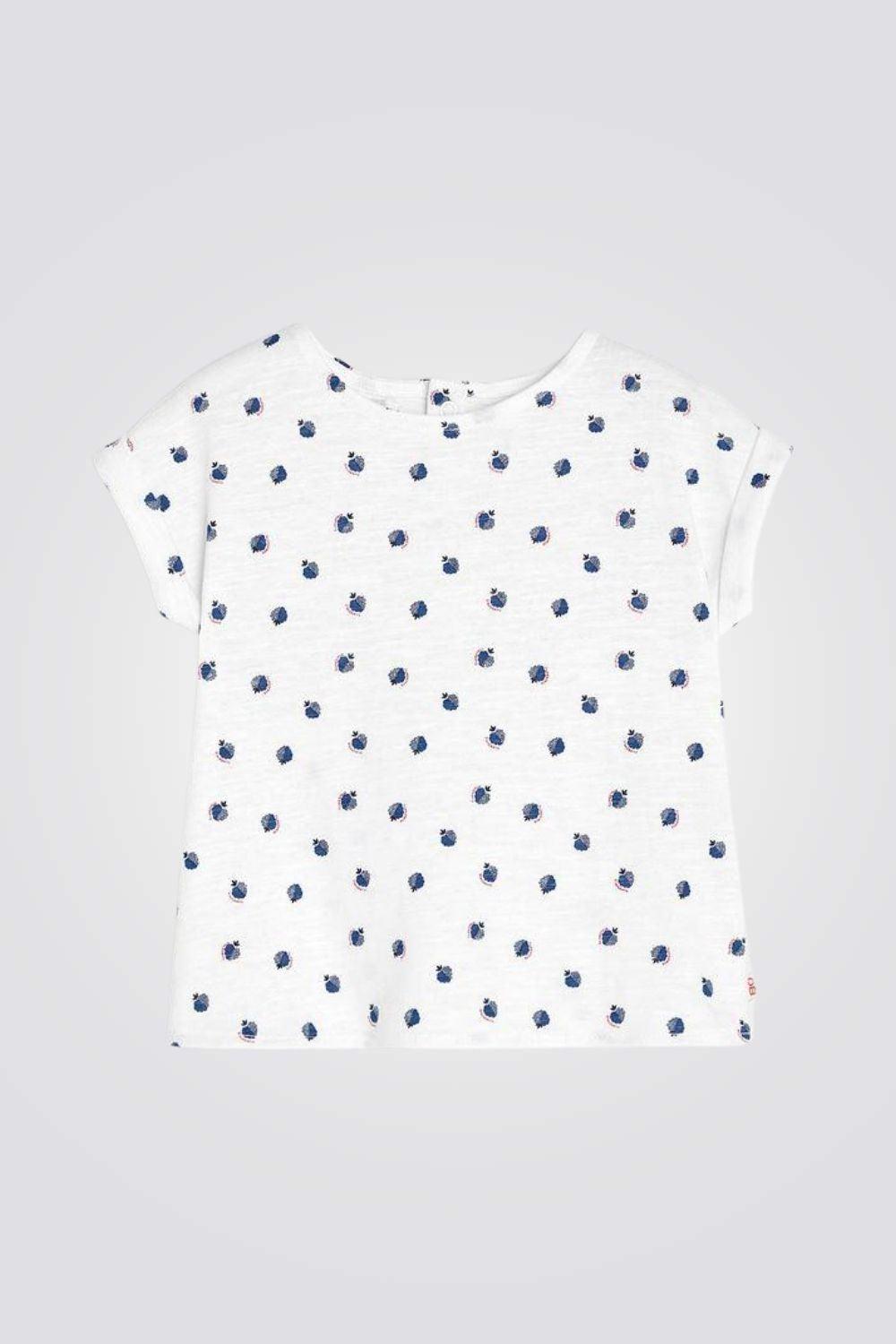 OBAIBI - טישירט הדפס אוכמניות כחול - MASHBIR//365