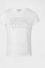 MORGAN - טישירט הדפס בצבע אוף וויט - MASHBIR//365