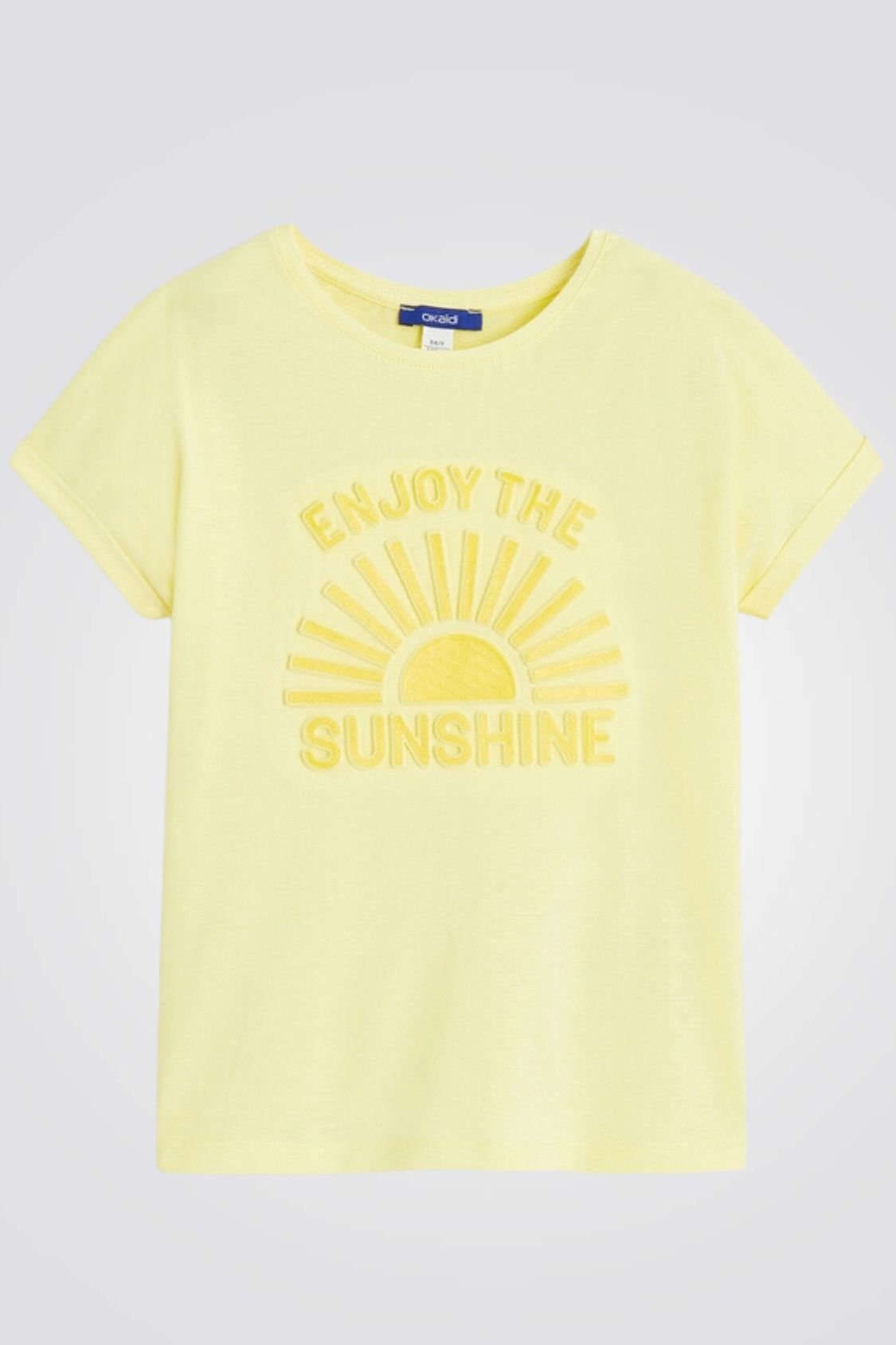 OKAIDI - טישירט הדפס בצבע צהוב לילדות - MASHBIR//365