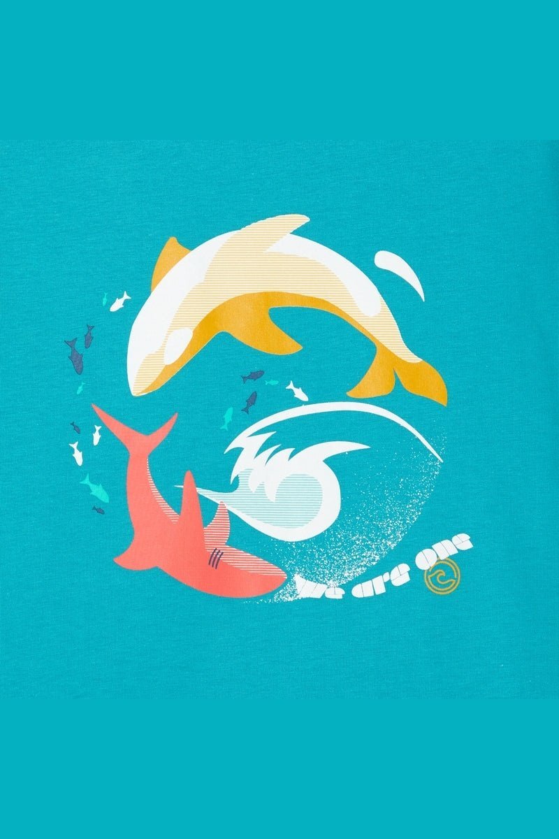 OKAIDI - טישירט הדפס בצבע כחול לילדים - MASHBIR//365