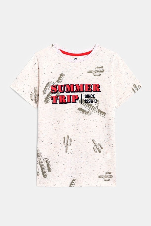 OKAIDI - טישירט הדפס בצבע ורוד - MASHBIR//365