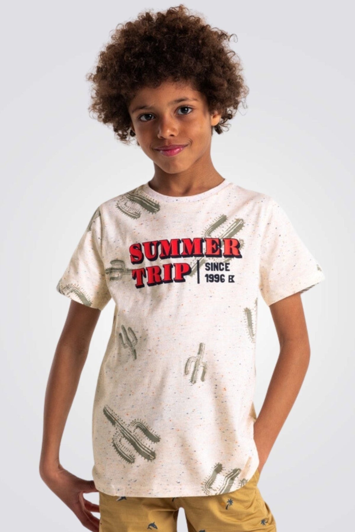 OKAIDI - טישירט הדפס בצבע ורוד - MASHBIR//365